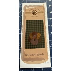 The Wooden Bear Quilt Designs Turkey Patternlet Small Appliqué Design Pattern